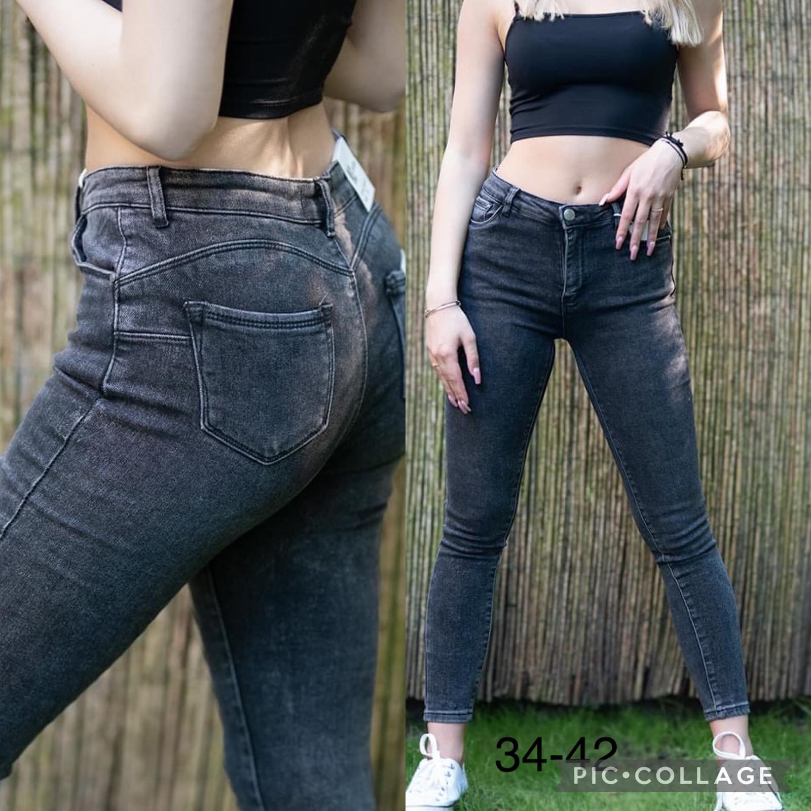 Spodnie damskie jeansy Roz 34-42 ,  Paczka 10 szt