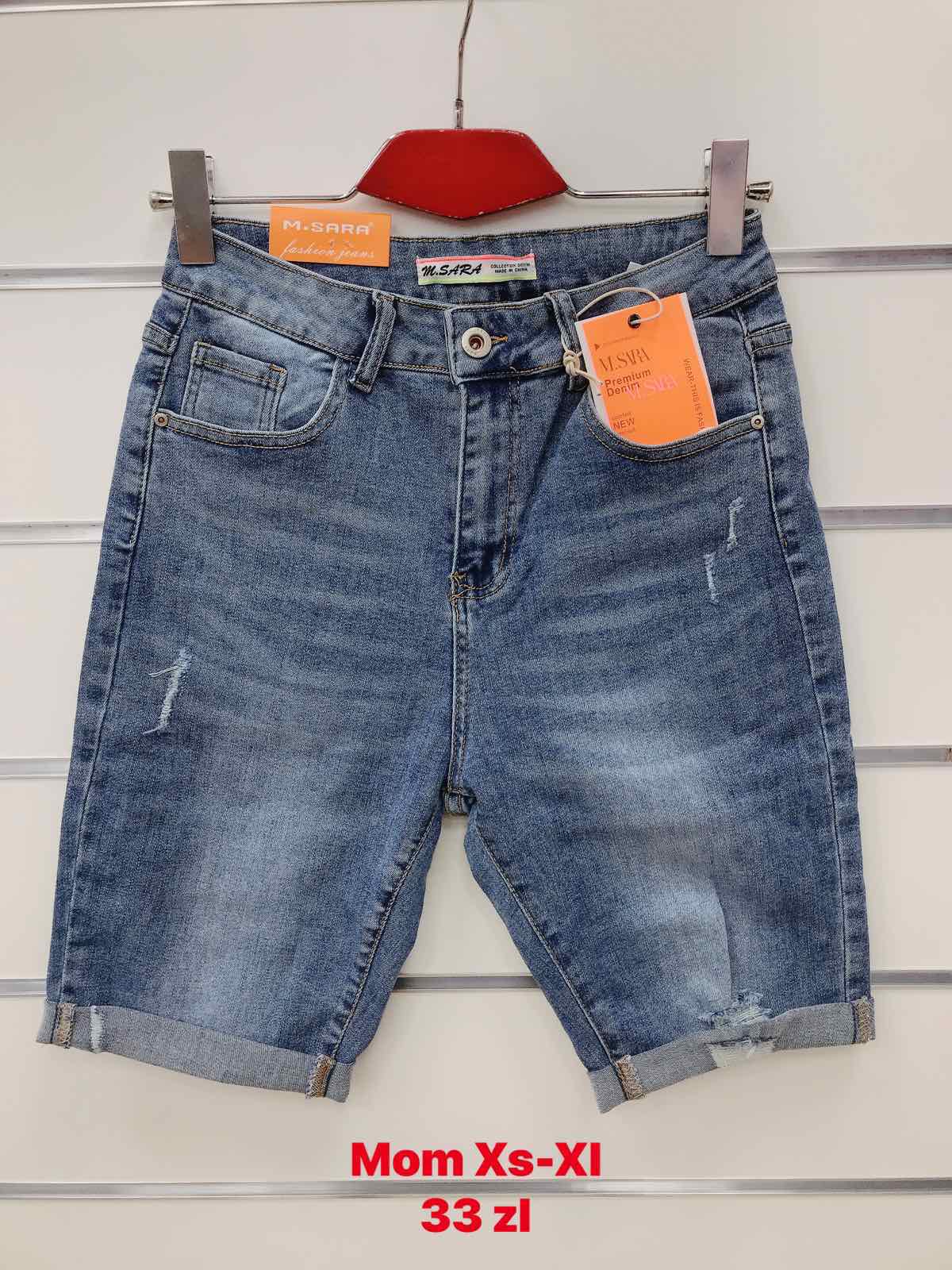 Spodenki  damskie jeansy Roz 38-48 .  1  kolor . Paczka10szt