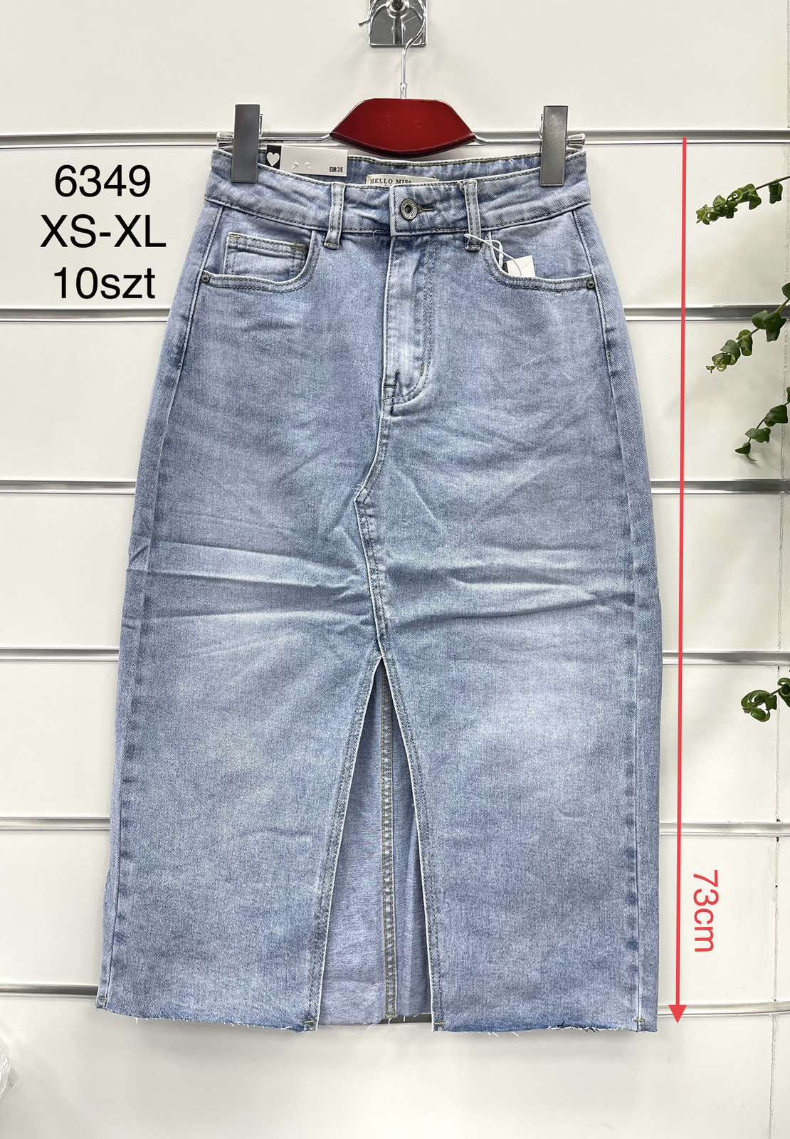 Spódnica  damska jeans  . Roz XS-XL. Paszka 10szt . 1 Kolor .