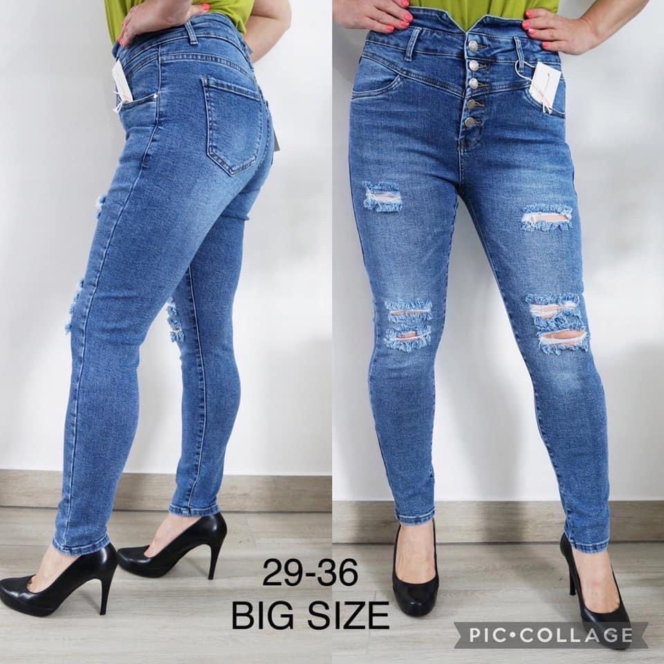 Spodnie damskie jeans Roz  29-36 .  1 kolor . Paczka 10szt