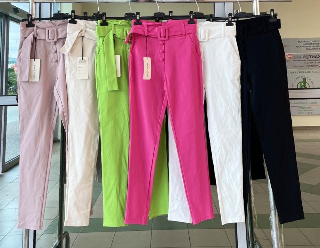 Spodnie damska (Włoskie produkt) Roz S-XL 1 kolor Paczka 4 szt