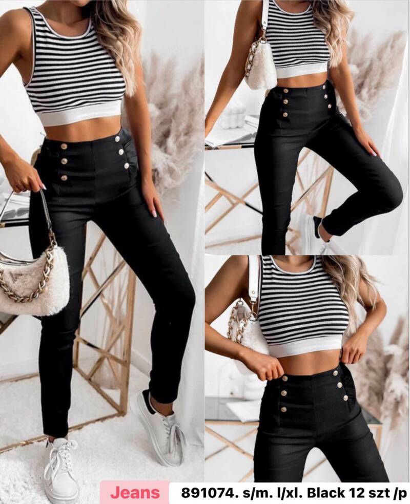 Leginsy jeans damska .Roz S/M.M/L.L/XL. 1Kolor. Paszka 12szt.
