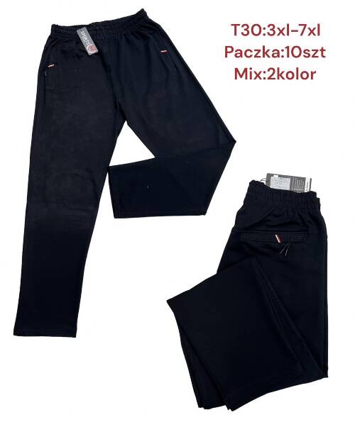 Spodnie dresowe meskie (Turecki produckt). Roz 3XL-7XL. Mix 2 kolor. Paszka 10 szt