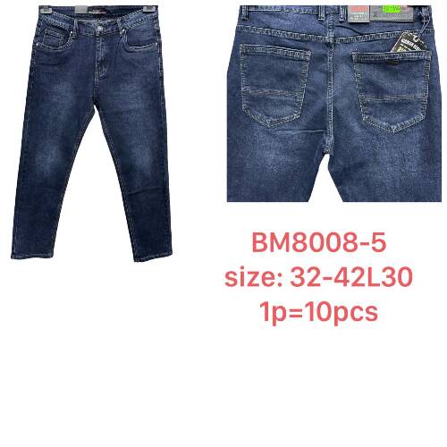 Spodnie jeans meskie Roz 32-42, 1 Kolor, Paszka 10 szt