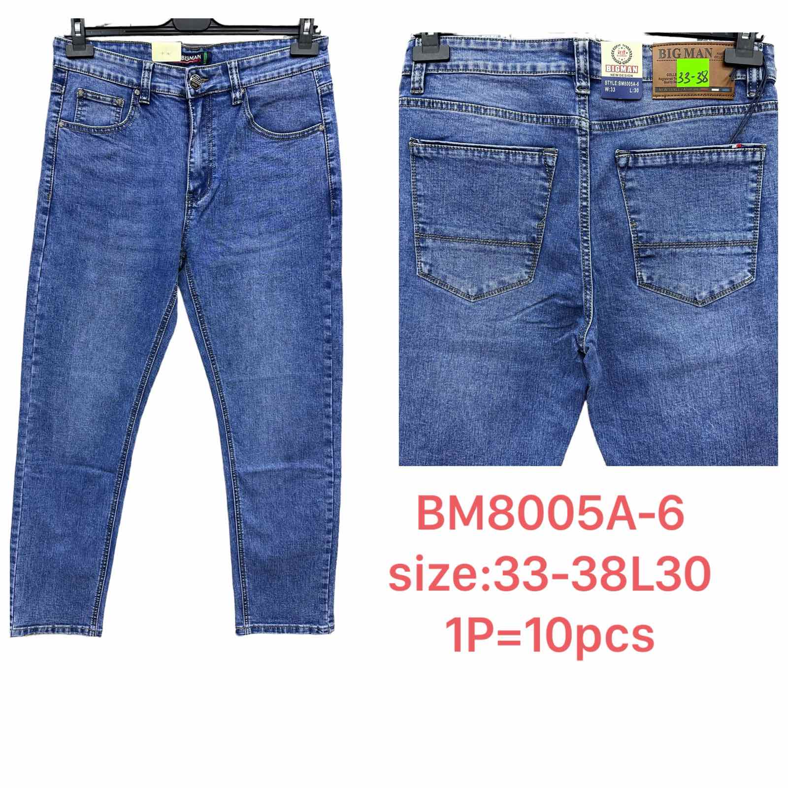Spodnie meskie jeans  Roz 33-38 L30 Paczka 10szt