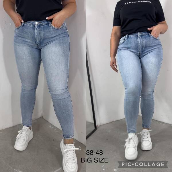 Spodnie damskie jeans. Roz 38-48. 1 Kolor. Paszka 10 szt