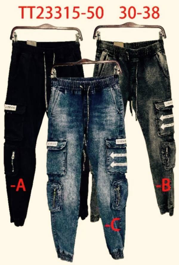 Spodnie jeansy meskie Roz 30-38 paczka 10 szt/ 1 kolor