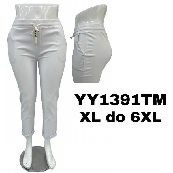 Spodnie nad kostkę Roz XL-6XL. 1 Kolor . Pasczka 10 szt.