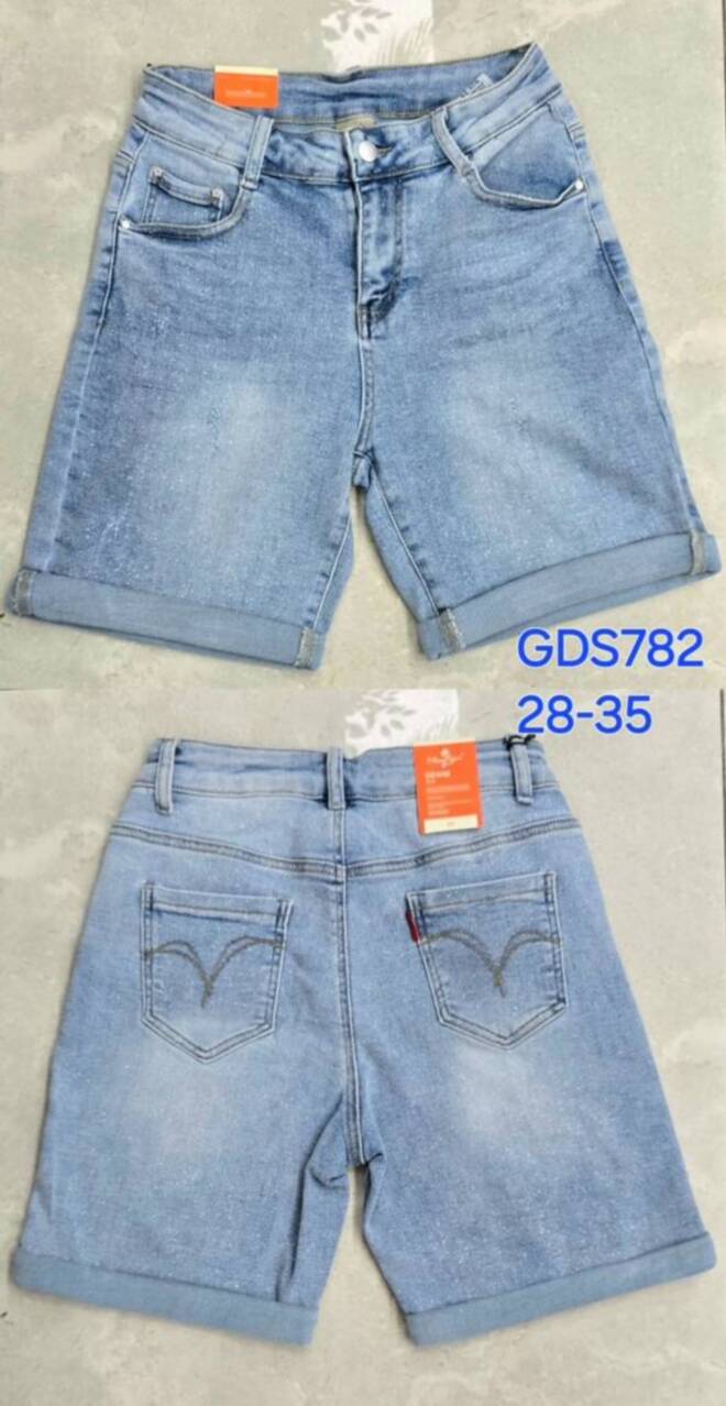 Spodenki damskie jeans Roz 28-35 .1 kolor Paszka 10 szt
