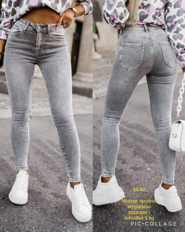 Spodnie damska jeans. Roz 34-42. 1 Kolor. Pasczka 10 szt.