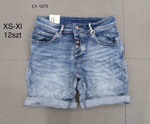 Spodenki  damska jeans . Roz XS-XL. 1 kolor. Paszka 12szt.  