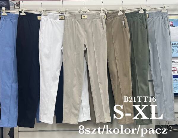  Spodnie damska Roz S-XL. Mix Kolor. Pasczka 8 szt.