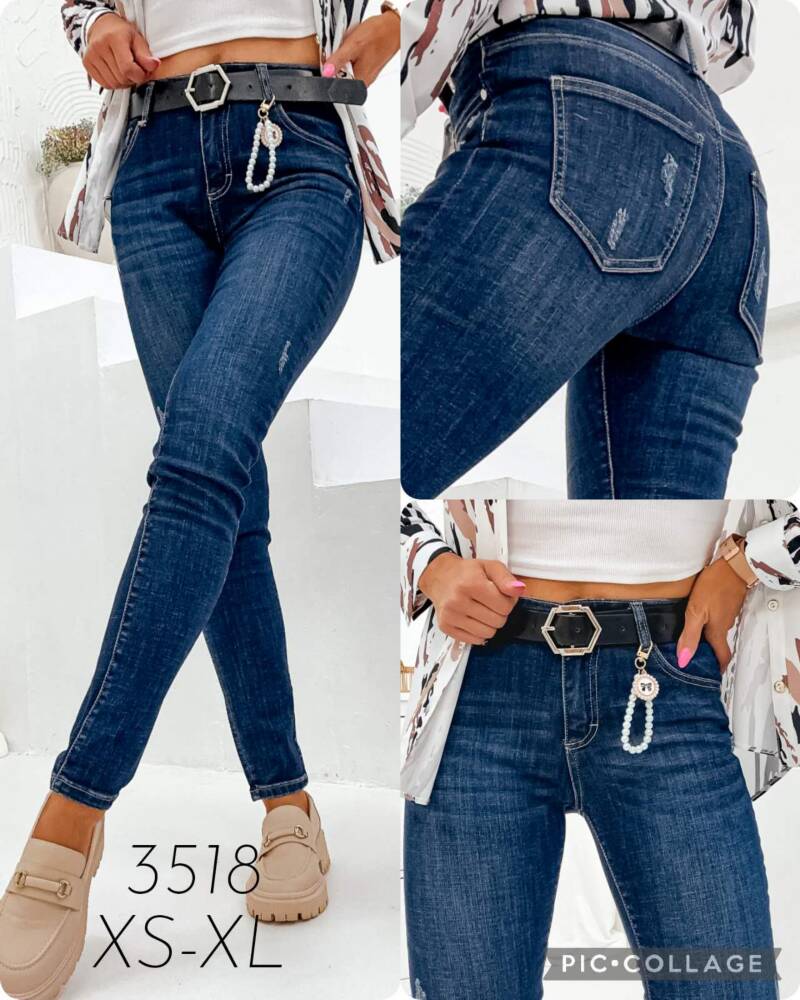 Spodnie  jeans  damska .Roz S-XL. 1 Kolor . Paszka 10szt
