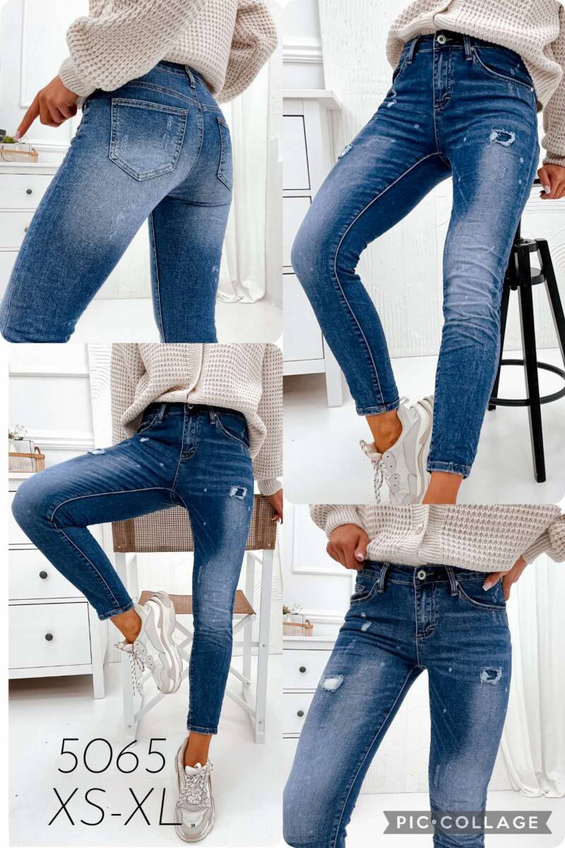 Spodnie  jeans  damska .Roz S-XL. 1 Kolor . Paszka 10szt