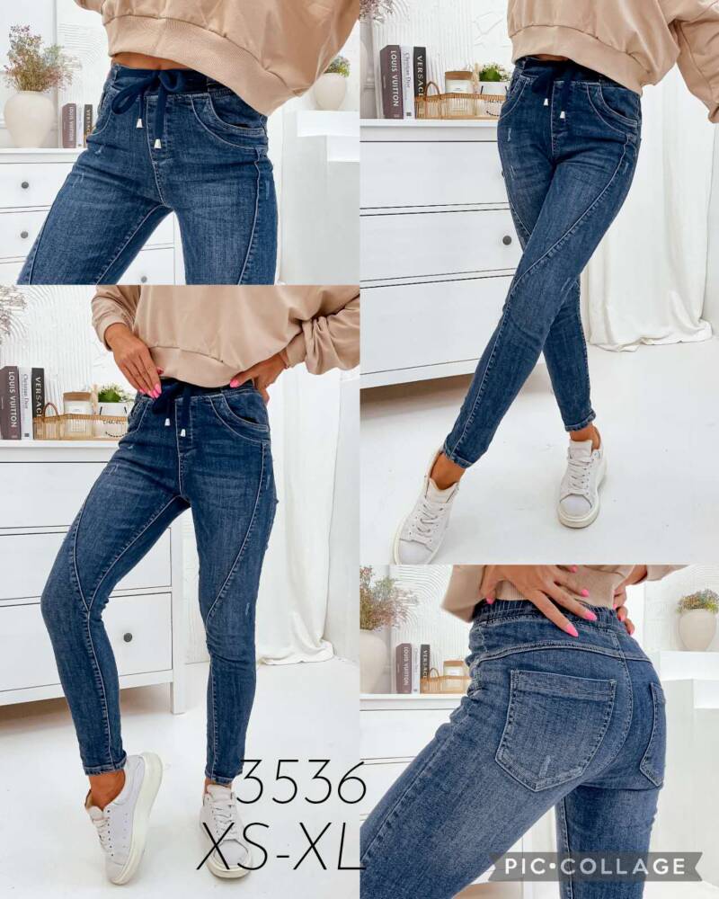 Spodnie  jeans  damska .Roz S-XL. 1 Kolor . Paszka 10szt