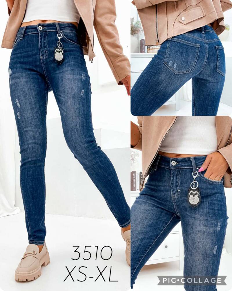 Spodnie  jeans  damska .Roz S-XL. 1 Kolor . Paszka 10szt