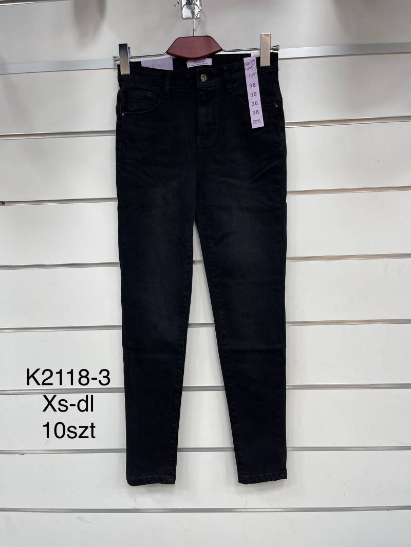 Spodnie damska jeans . Roz XS-XL. 1 kolor. Paszka 10szt.  