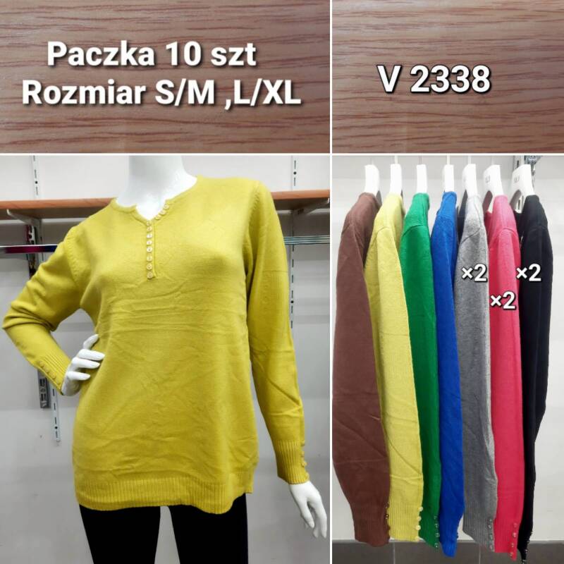  Swetry damskie Roz S/M.L/XL. Mix kolor Paczka 12szt