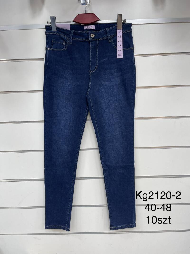 Spodnie damska jeans . Roz 40-48. 1 kolor. Paszka 10szt.  