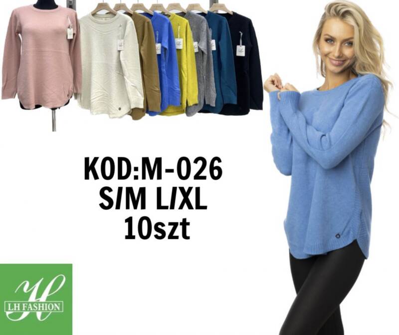  Swetry damskie Roz S/M.L/XL. Mix kolor Paczka 10szt