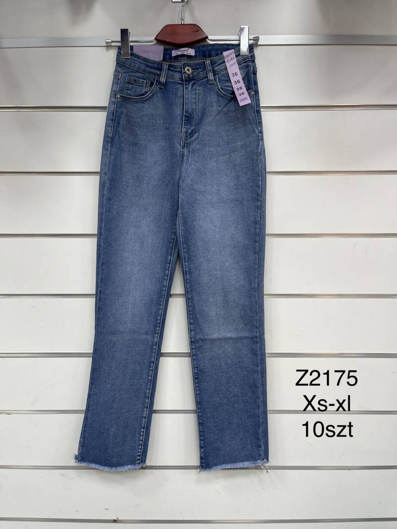Spodnie damska jeans . Roz XS-XL. 1 kolor. Paszka 10szt.  