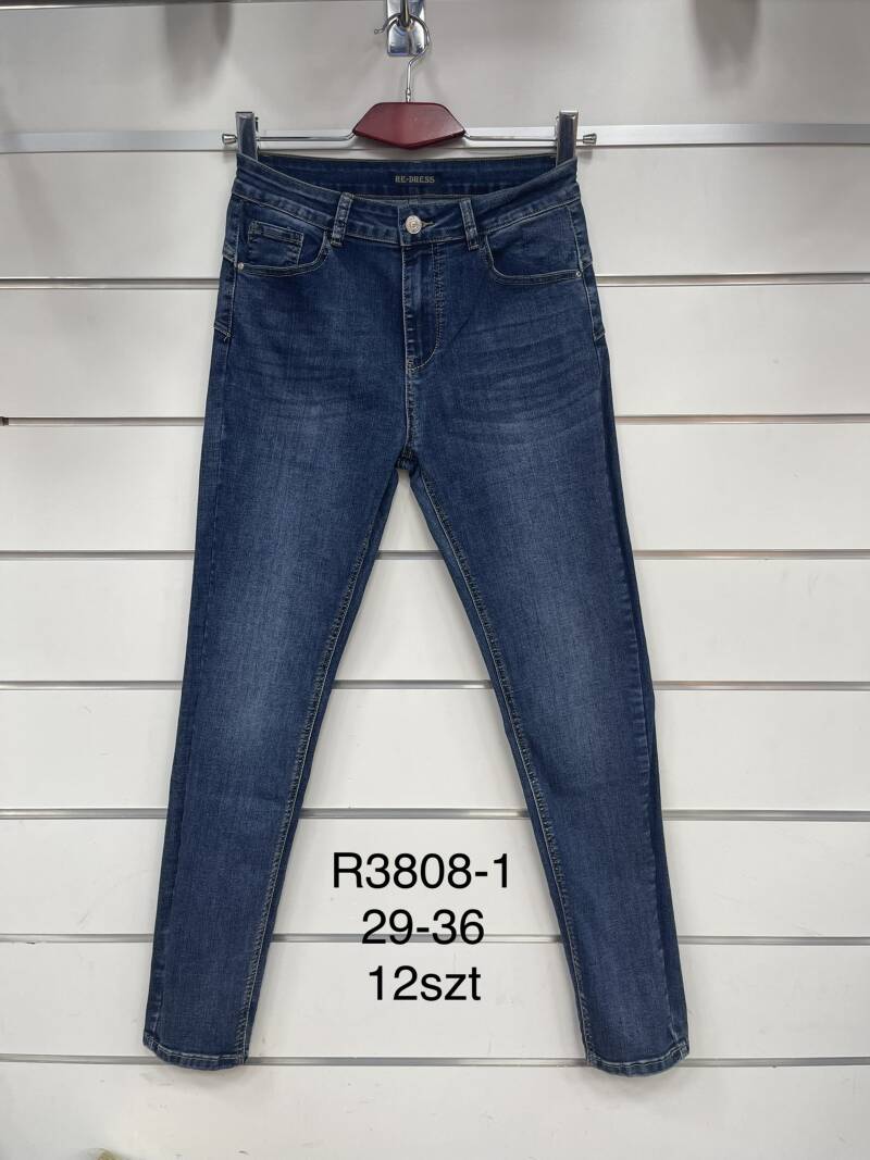 Spodnie damska jeans . Roz 29-36. 1 kolor. Paszka 12szt.  
