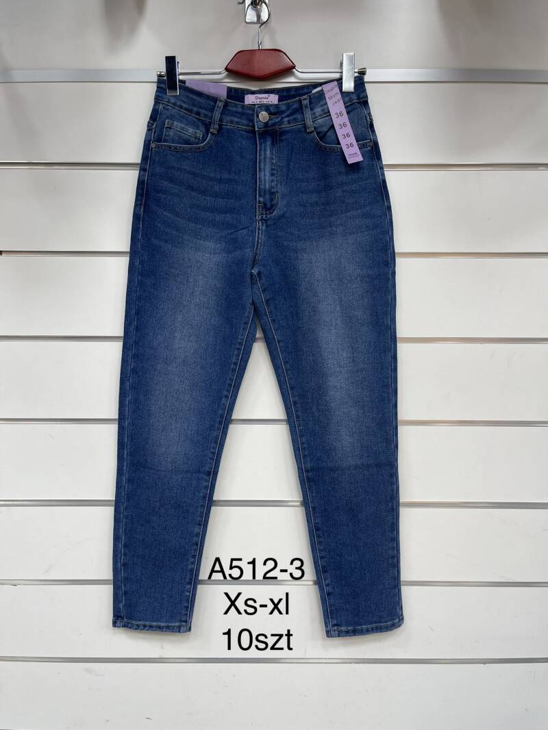Spodnie damska jeans . Roz XS-XL. 1 kolor. Paszka 10szt.  