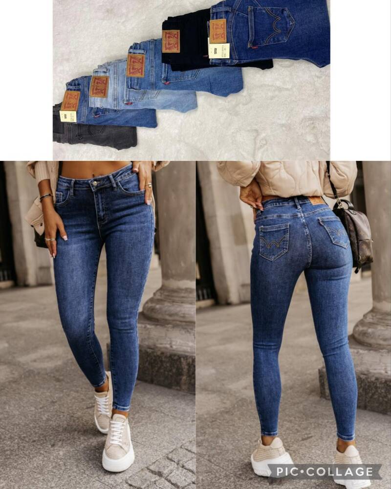 Spodnie  jeans  damska .Roz S-XL. 1 Kolor . Paszka 10szt