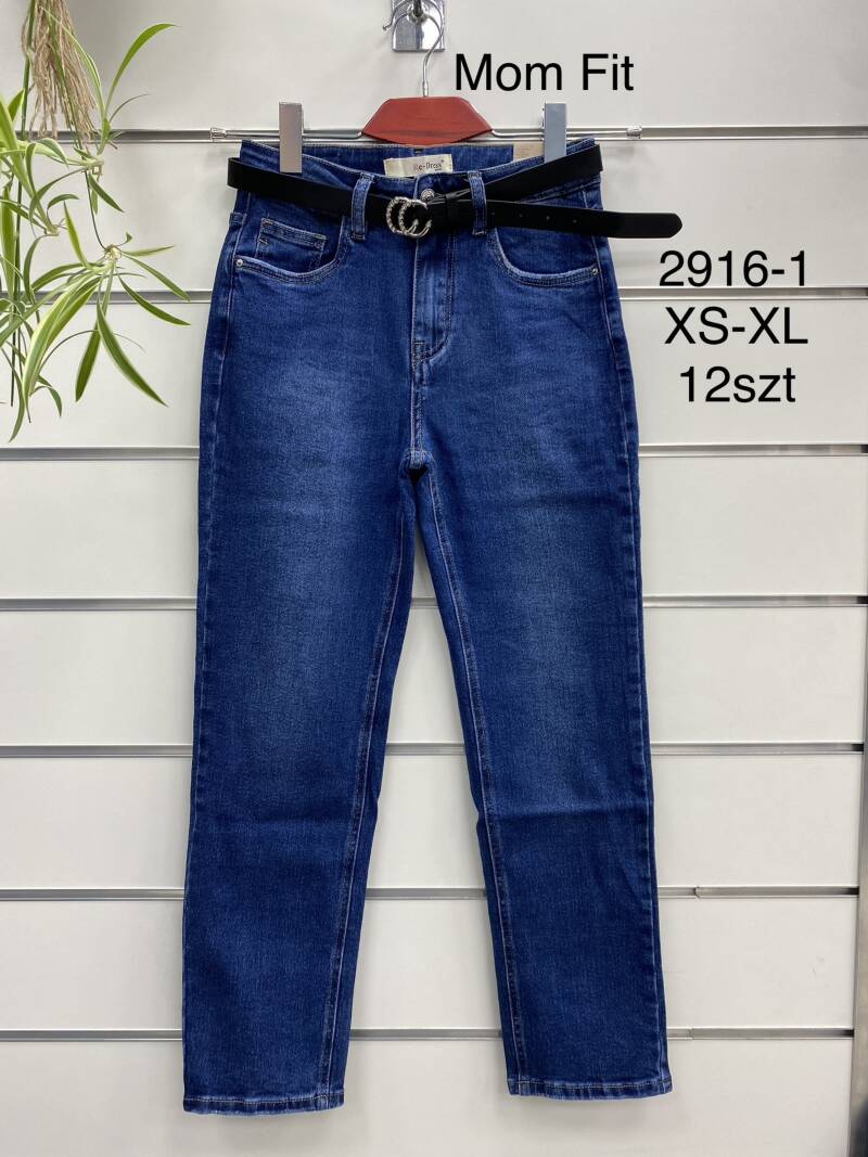 Spodnie damska jeans . Roz XS-XL. 1 kolor. Paszka 12szt.  