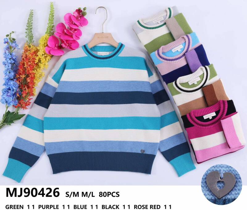 Swetry damska (Francja produkt) Roz S/M.M/L.Mix kolor, Paszka 10 szt