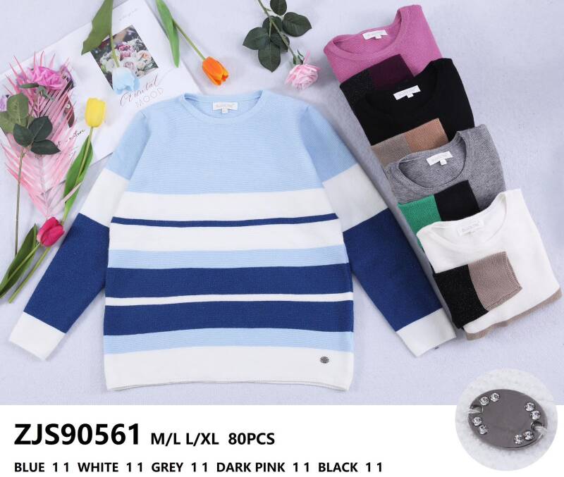  Swetry damska (Francja produkt) Roz M/L.L/XL .Mix kolor, Paszka 10 szt