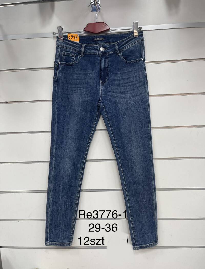 Spodnie damska jeans . Roz 29-36. 1 kolor. Paszka 12szt.  