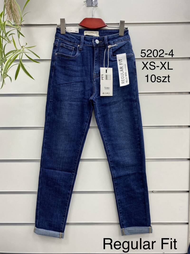 Spodnie damska jeans . Roz XS-XL. 1 kolor. Paszka 10szt.  
