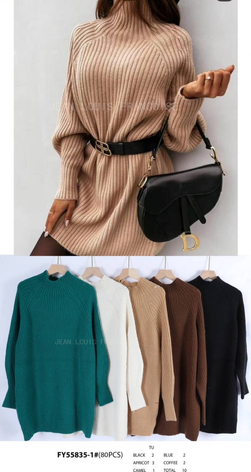 Sukienka  Swetry damska (Francja produkt) Roz Standard .Mix kolor, Paszka 10 szt