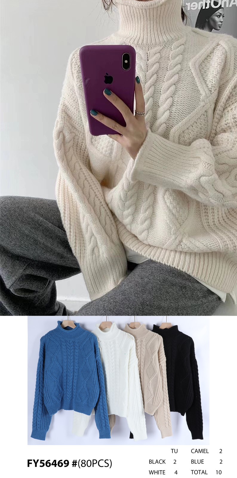 Swetry damskie (Francja produkt) Roz Standard .Mix kolor, Paszka 10 szt