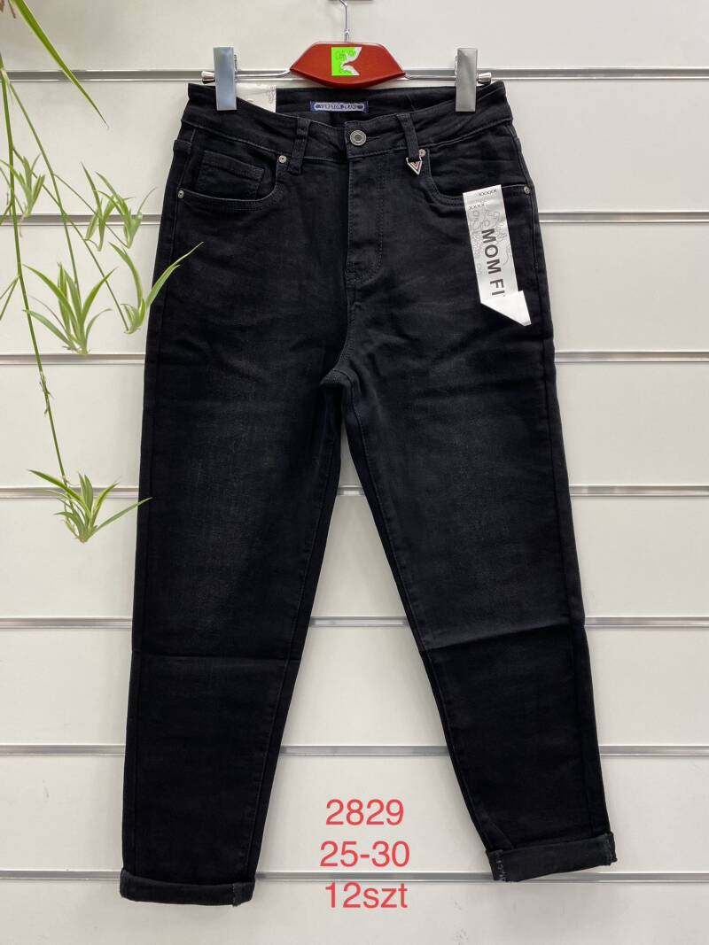Spodnie damska jeans . Roz 25-30. 1 kolor. Paszka 12szt.  