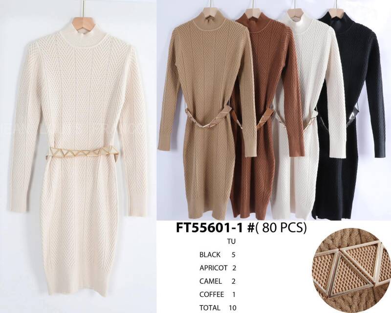 Sukienka Swetry damska (Francja produkt) Roz Standard .Mix kolor, Paszka 10 szt
