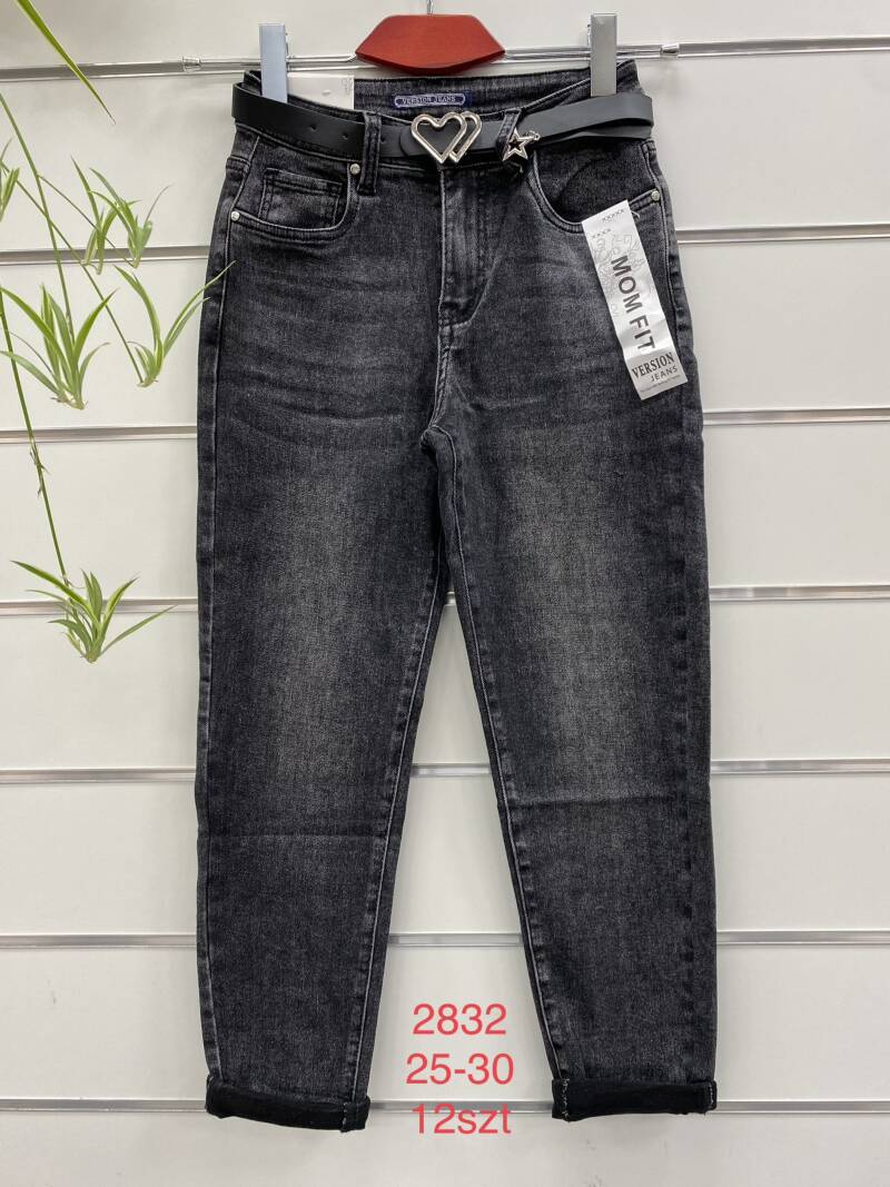 Spodnie damska jeans . Roz 25-30. 1 kolor. Paszka 12szt.  