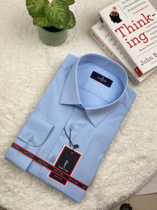 Koszule męskie na długi rękaw (Turecki produkt) Roz M-3XL, 1 kolor Paczka 6 szt