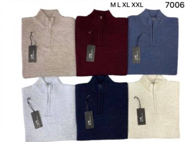 Sweter męski (Turecki produkt) Roz M-2XL, 1 kolor Paczka 4 szt