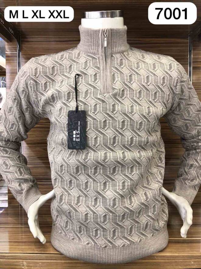 Sweter męski (Turecki produkt) Roz M-2XL, 1 kolor Paczka 4 szt