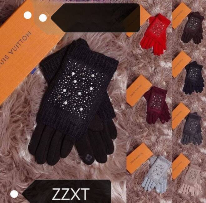 Rękawiczki damskie zimowe Roz Standard, Mix kolor Paczka 12 szt