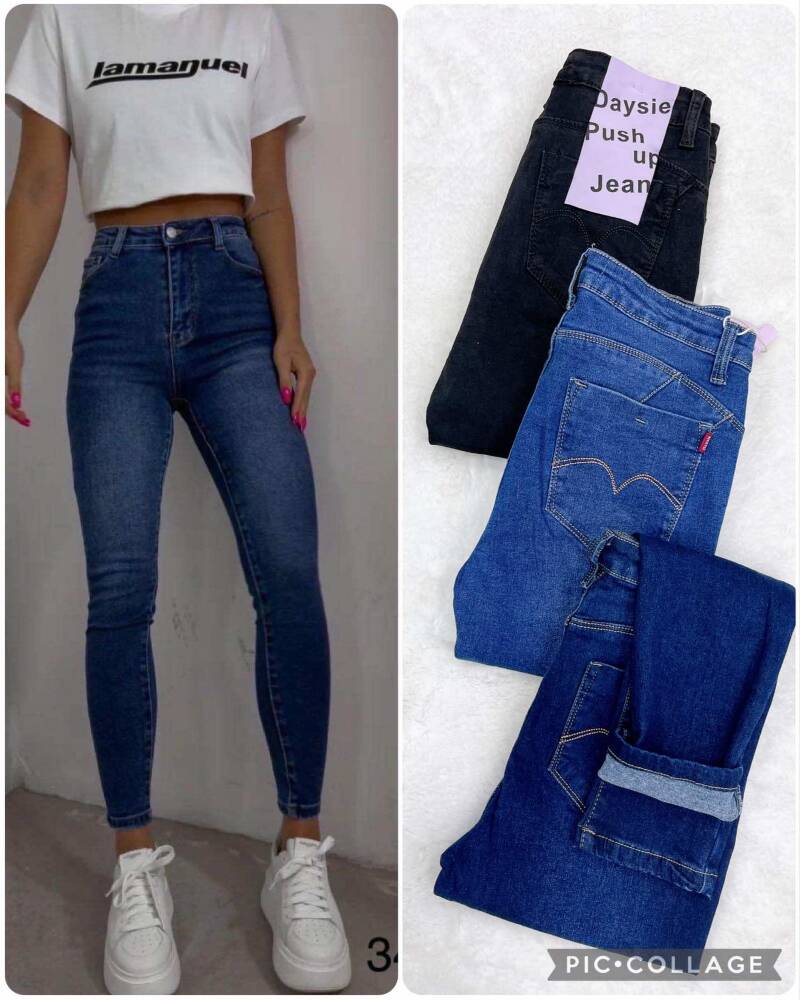 Spodnie damska jeansy . Roz 40-48. 1 kolor. Paszka 12szt.  