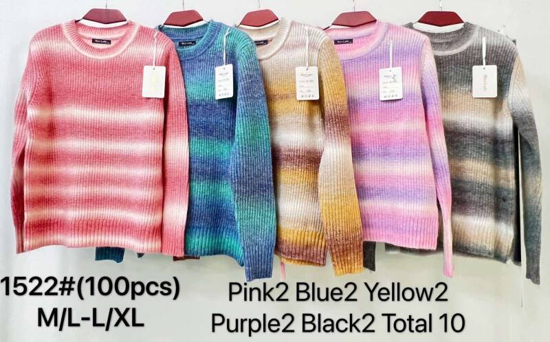 Swetry damskie Roz S/M.L/XL. Mix kolor Paczka 10szt