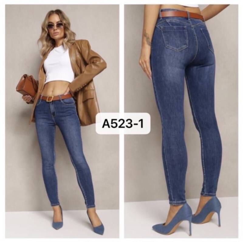 Spodnie damska jeans . Roz XS-XL. 1 kolor. Paszka 10szt.  