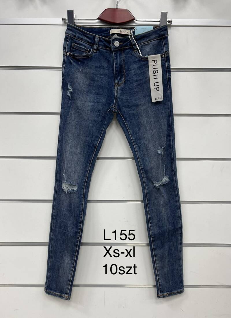 Spodnie damska jeans . Roz XS-XL. 1 kolor. Paszka 10szt.  