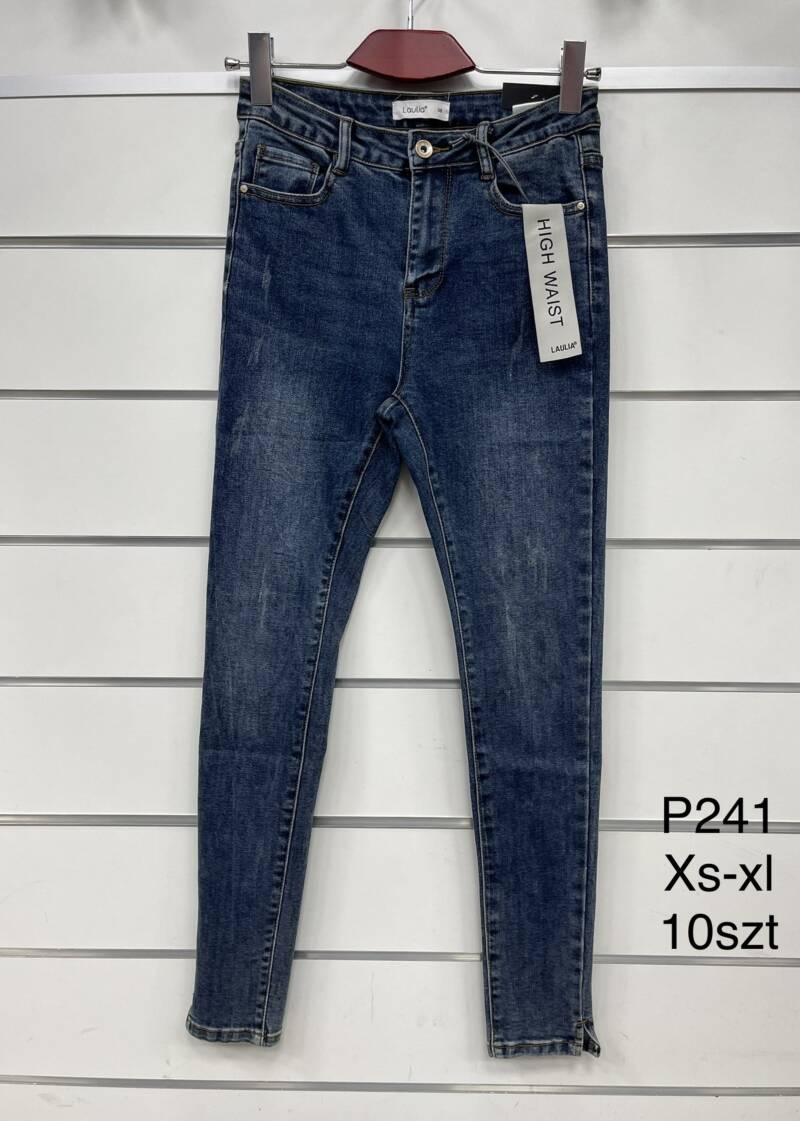Spodnie damska jeans . Roz XS-XL. 1 kolor. Paszka 10szt.  