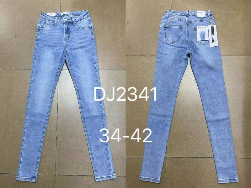 Spodnie damska jeans . Roz 34-42. 1 kolor. Paszka 10szt.  