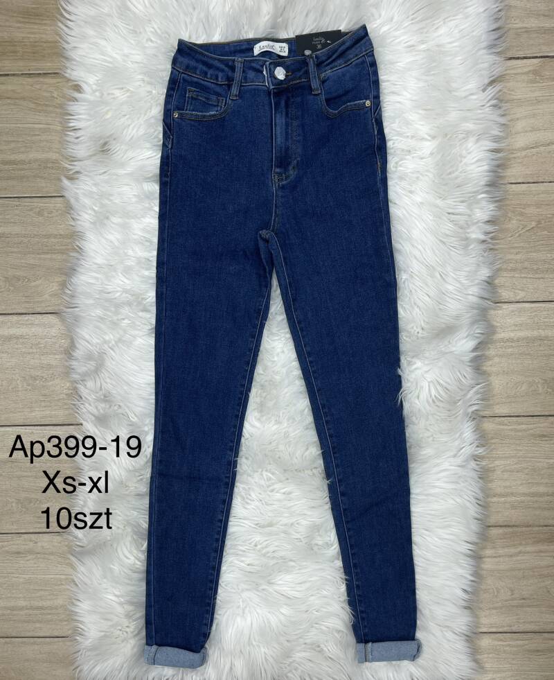 Spodnie damska jeans . Roz 34-42. 1 kolor. Paszka 10szt.  