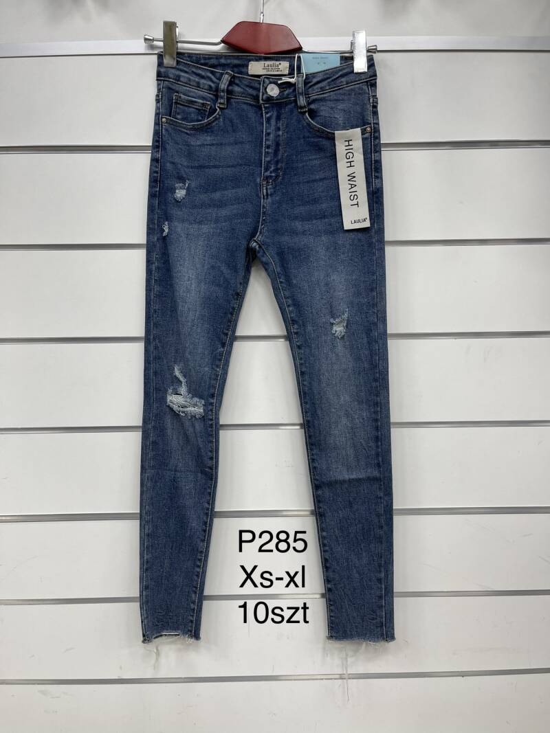 Spodnie damska jeans . Roz XS-XL. 1 kolor. Paszka 10szt.  